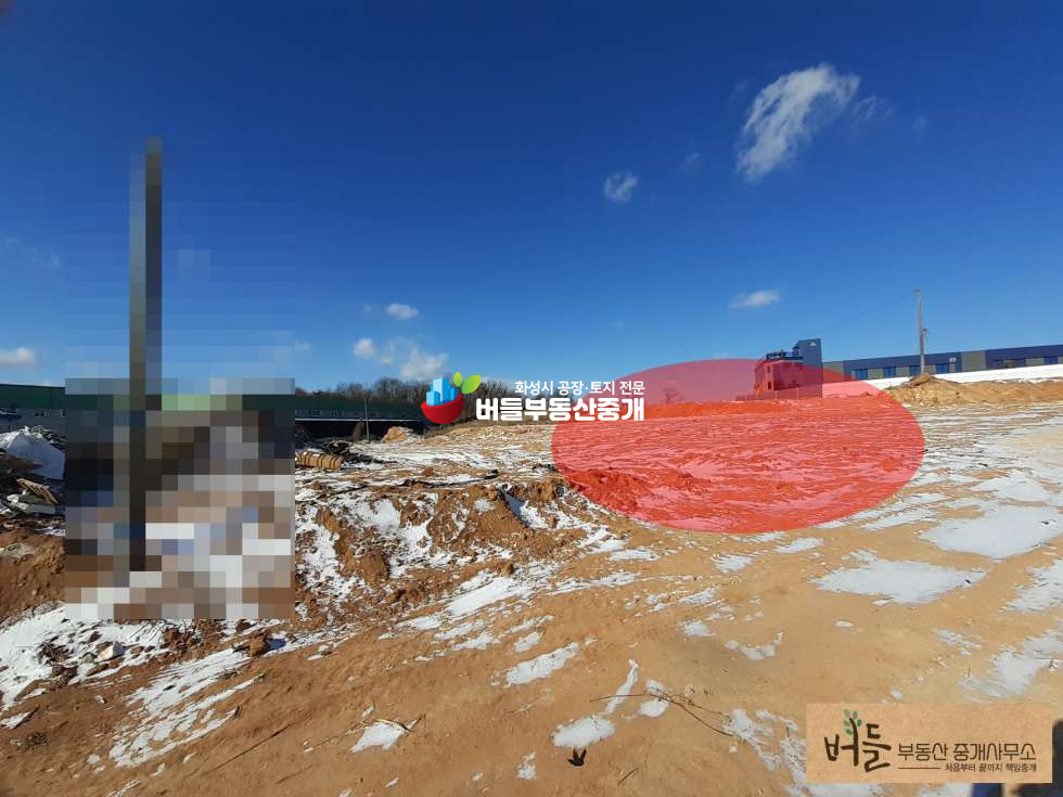 경기 화성만세구 장안면 석포리 2차선도로에서 70M위치/ 8M진입도로 토목공사완료 공장부지 매매 매물번호 10006 사진 1